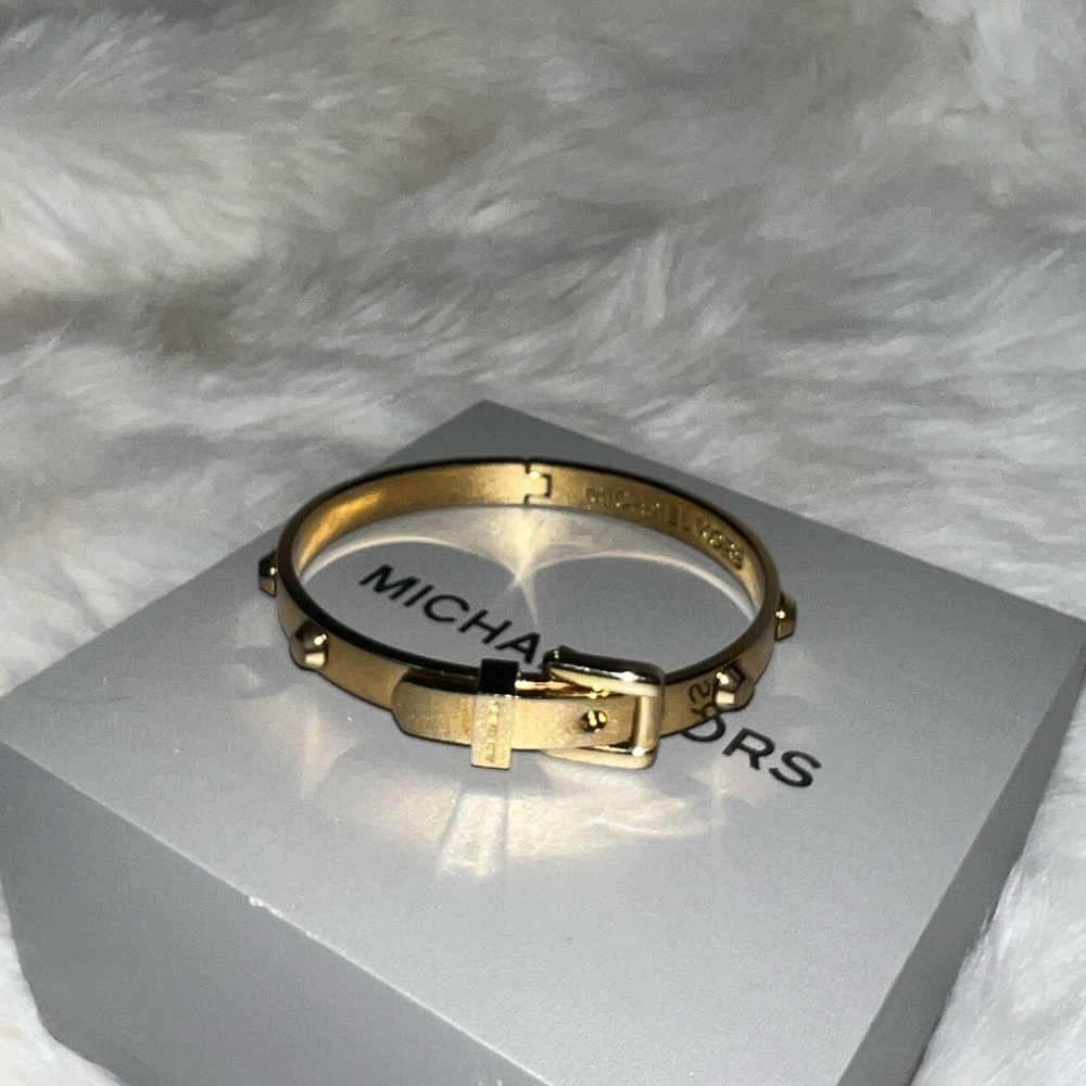 Michael Kors Gold Belt Bracelet